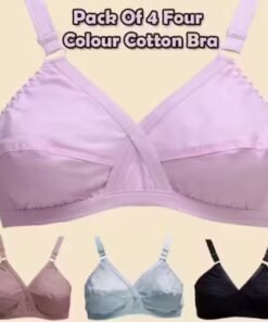 Pack Of 4 ,Four Colour Cotton Bra